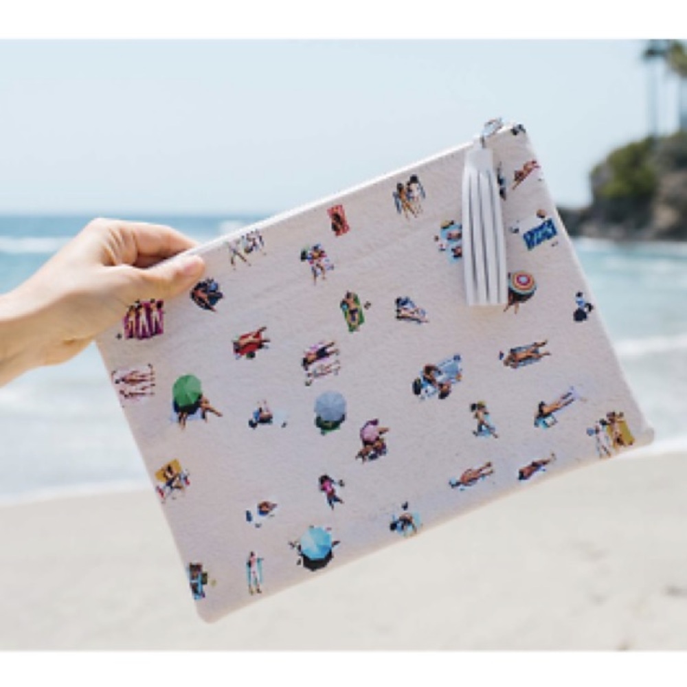 Gray Malin Barcelona “Nude Beach” Pouch